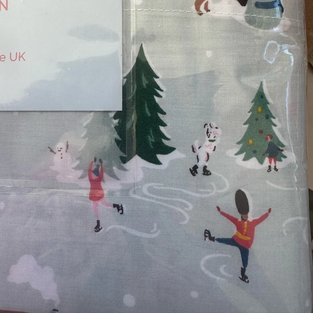 Cath Kidston “snow day” queen sheet set!So cute &  comfy⛸️🌲⛄️zoom in for details